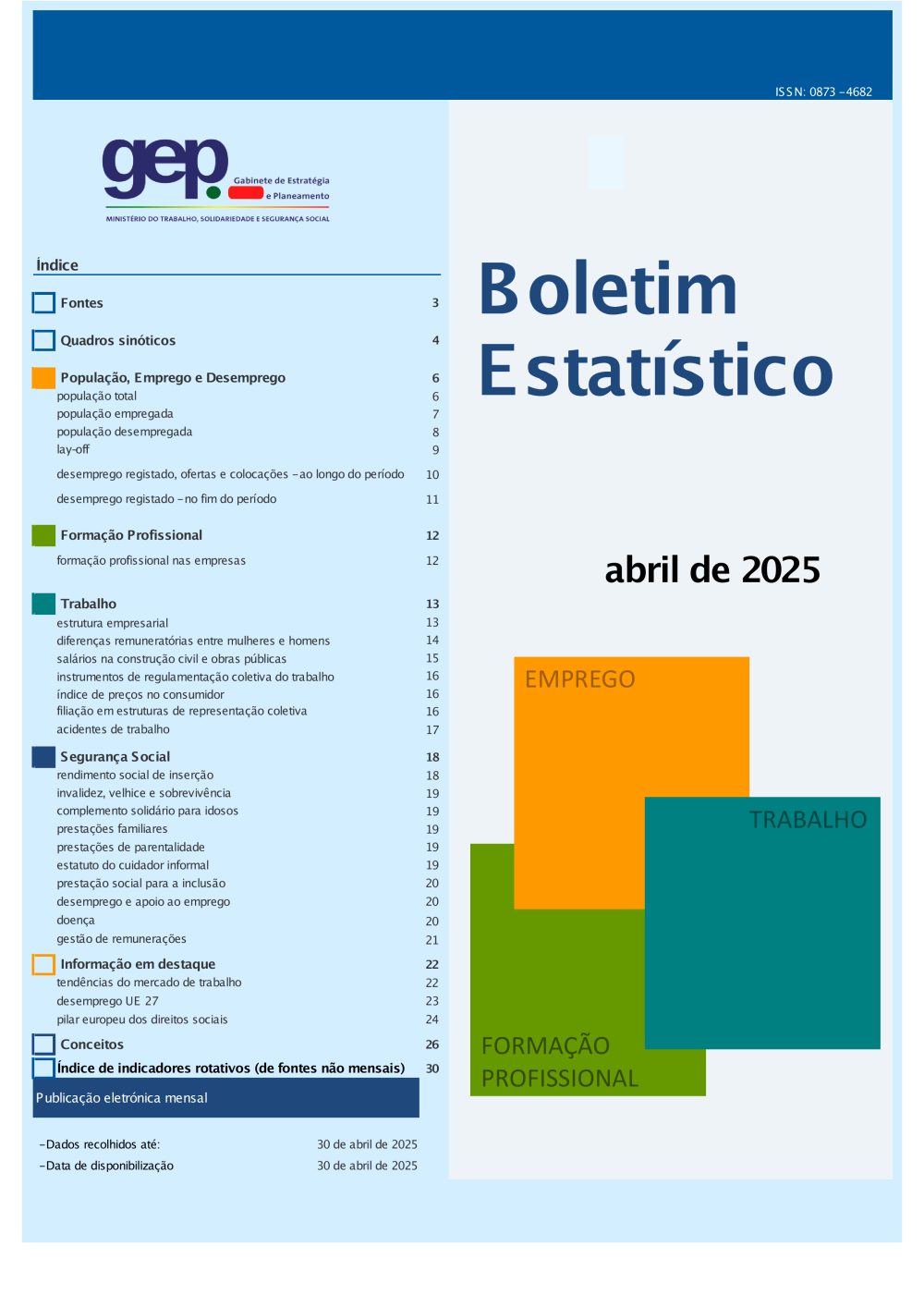 Boletim Estatístico - Abril 2025