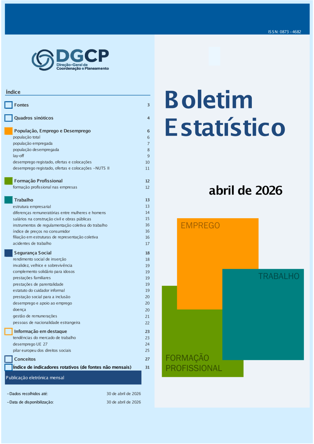Boletim Estatístico - Abril 2026