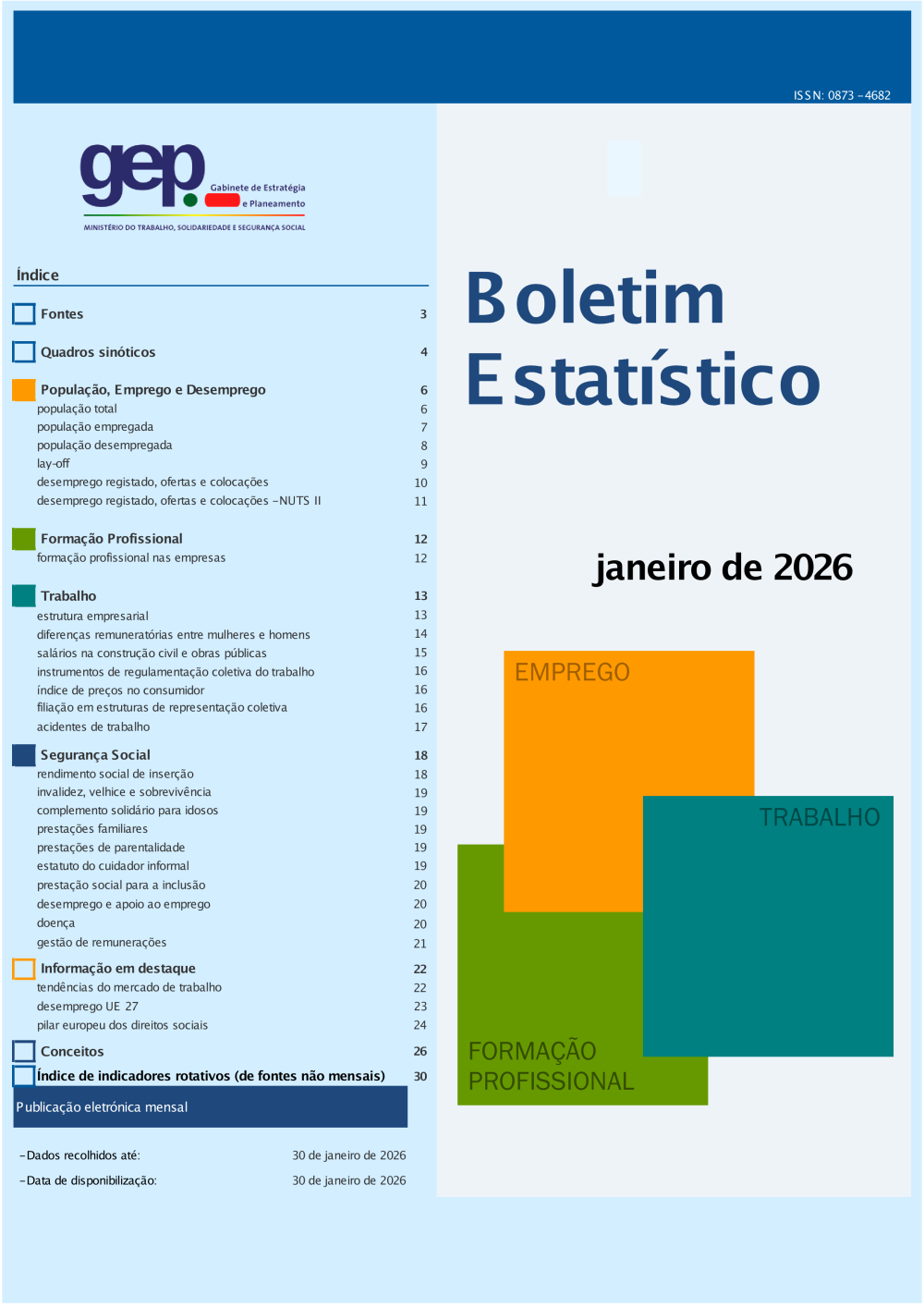 Boletim Estatístico - Janeiro 2026